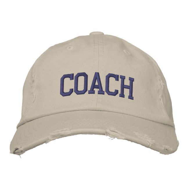 Distressed Chino Twill Coach Cap (Front)
