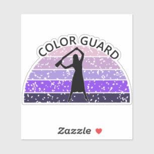 Distressed Colour Guard Rifle - purples