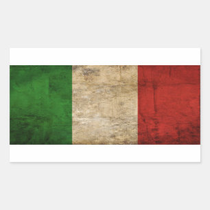 Distressed Country Flags   Italy Rectangular Sticker