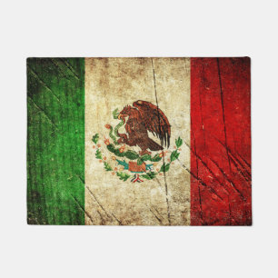 Distressed Country Flags   Mexico Doormat