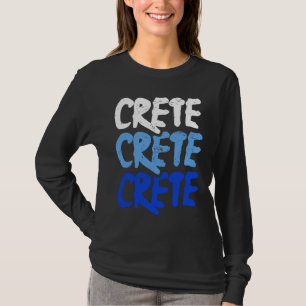 Distressed Crete Greece  Greek Island Crete T-Shirt