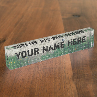 Distressed Customisable Desk Nameplate