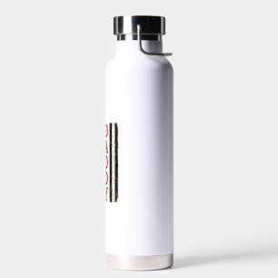 Distressed Daddy American Flag Shirt Design_1 Water Bottle