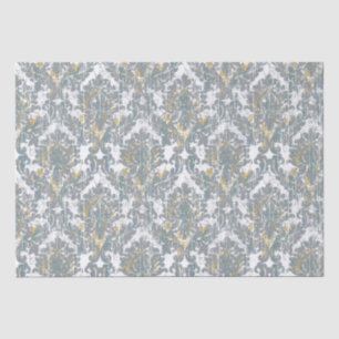 Distressed Damask Pattern Tissue Paper