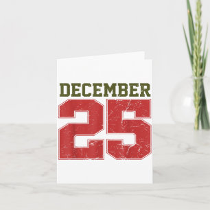 Distressed December 25  Card