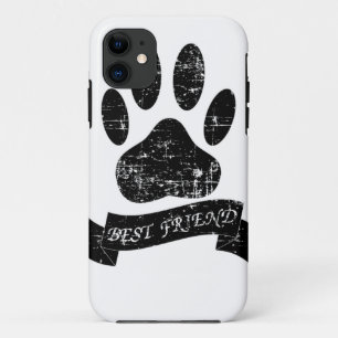 Distressed Dog Paw With Ribbon Case-Mate iPhone Case