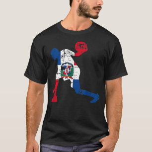 Distressed Dominican Flag - Dominican Republic Bas T-Shirt