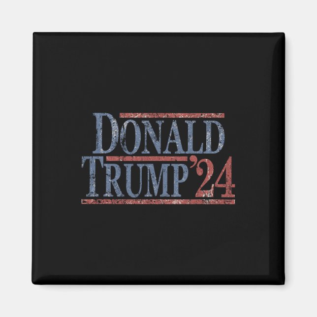 Distressed Donald Trump 2024  Magnet (Front)