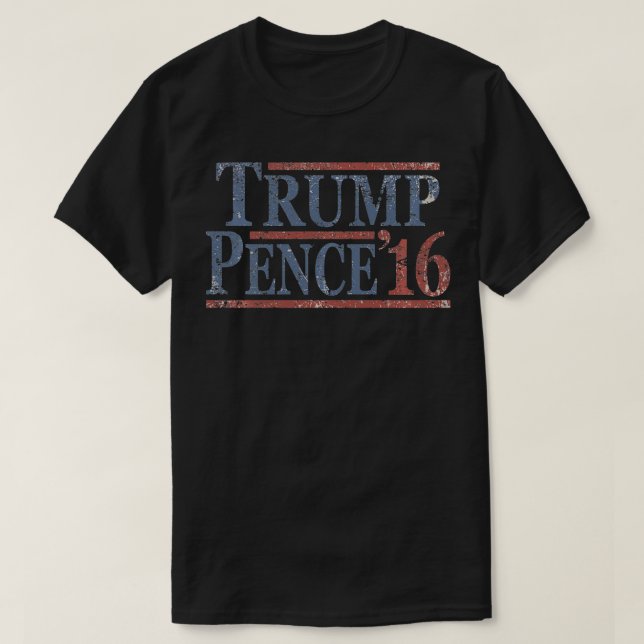 Distressed Donald Trump Mike Pence 2016 Pullover  (Design Front)