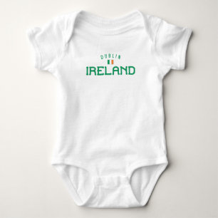 Distressed Dublin Ireland Baby Bodysuit