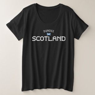Distressed Dundee Scotland Plus Size T-Shirt
