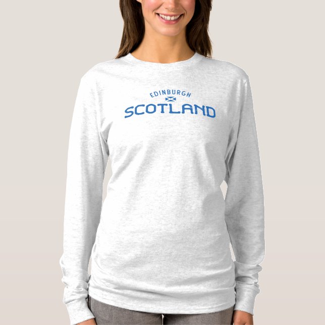 Distressed Edinburgh Scotland T-Shirt (Front)