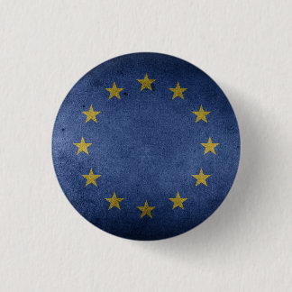 Distressed Effect EU Flag Anti Brexit - Love EU 3 Cm Round Badge