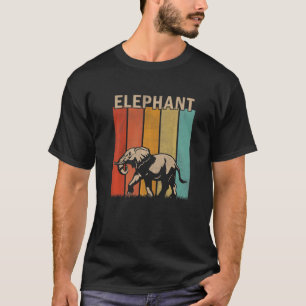 Distressed Elephant Men Women Kid Cute Elephant Re T-Shirt