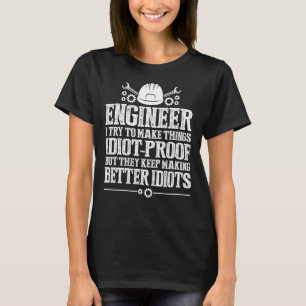 Distressed Engineer Men Women Engineering Mechani T-Shirt