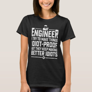 Distressed Engineer Men Women Engineering Mechani T-Shirt