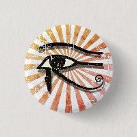 Distressed Eye Of Horus Egyptian Symbol Retro Sun