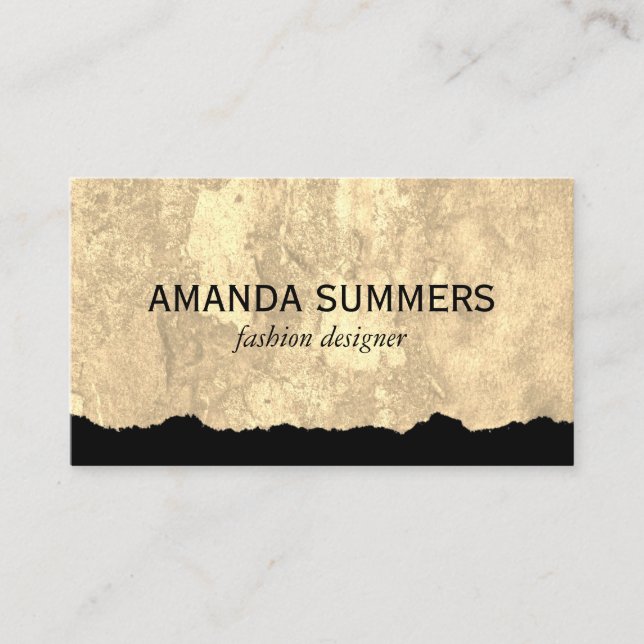 Distressed Fabric Business Card (Front)