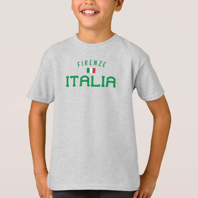 Distressed Firenze Italia (Florence Italy) Boys' T-Shirt (Front)