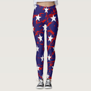 Distressed Flag Leggings