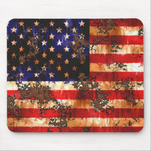 Distressed Flag Mouse Pad