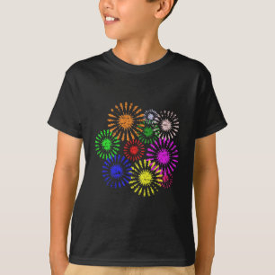 Distressed Flower Burst T-Shirt
