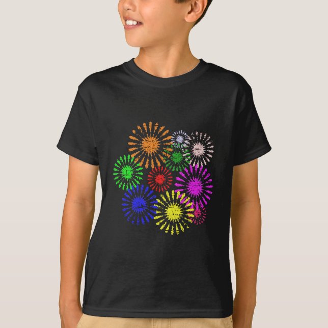 Distressed Flower Burst T-Shirt (Front)