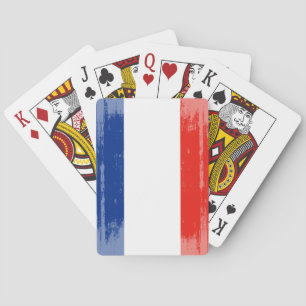 DISTRESSED FRANCE FLAG .png Playing Cards