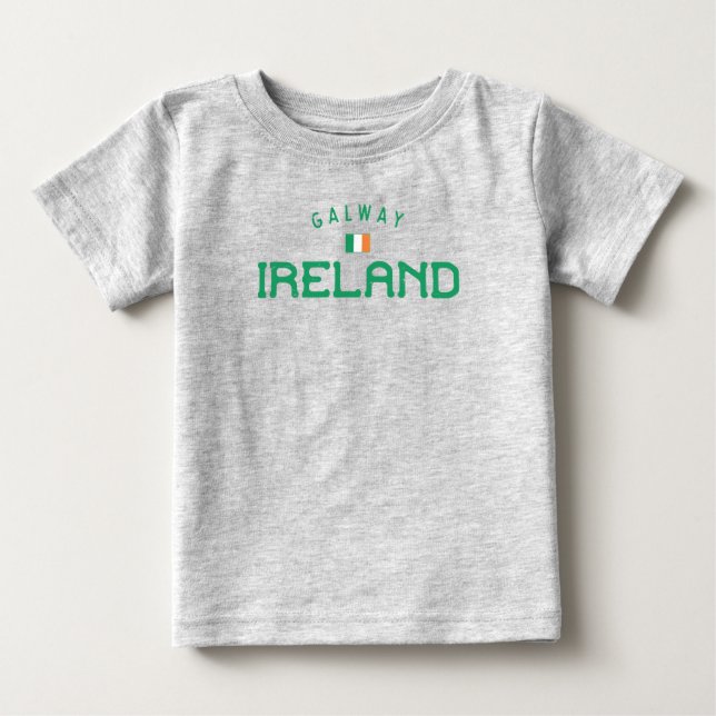 Distressed Galway Ireland Baby T-Shirt (Front)
