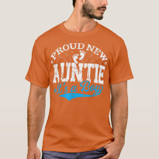 Distressed Gender Reveal Proud New Auntie It's A B T-Shirt