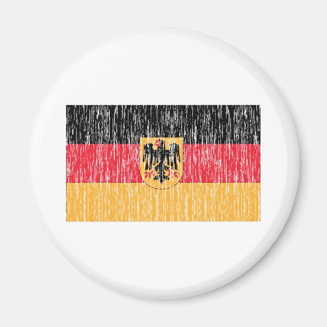 Distressed German Flag Magnet (Front)