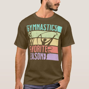 Distressed Girls Vintage Gymnastics Is My Favourit T-Shirt