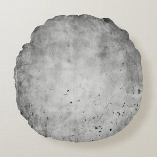 Distressed Grey Texture Round Cushion