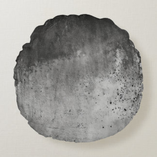 Distressed Grey Texture Round Cushion
