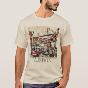 Distressed Grunge Lisbon T-Shirt