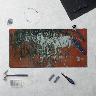 Distressed Grunge Paint Abstract Texture Tabletop Desk Mat