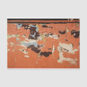 Distressed Grunge Red Paint Urban Loft DIY Decor Tissue Paper