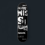 Distressed Grunge Urban Typography Word Cloud Skat Skateboard<br><div class="desc">The effect of this trendy street text based design depends on the length of your name. Select "Click to customise further" at the bottom of the "Personalise this template" to get the look you want. You can make the background and/or text any colour you want as well. Have fun creating....</div>