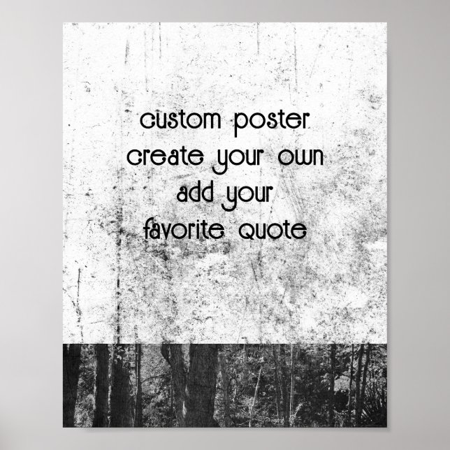  distressed grunge vintage style add your text   poster (Front)