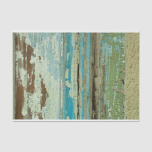 Distressed Grunge Weathered Painted Wood DIY Decor Tissue Paper