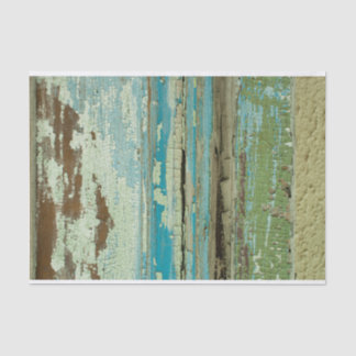 Distressed Grunge Weathered Painted Wood DIY Decor Tissue Paper