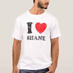 Distressed Grunge Worn Out Style I Love Shane T-Shirt