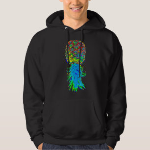 Distressed Grunge Worn Out Style Upside Down Pinea Hoodie