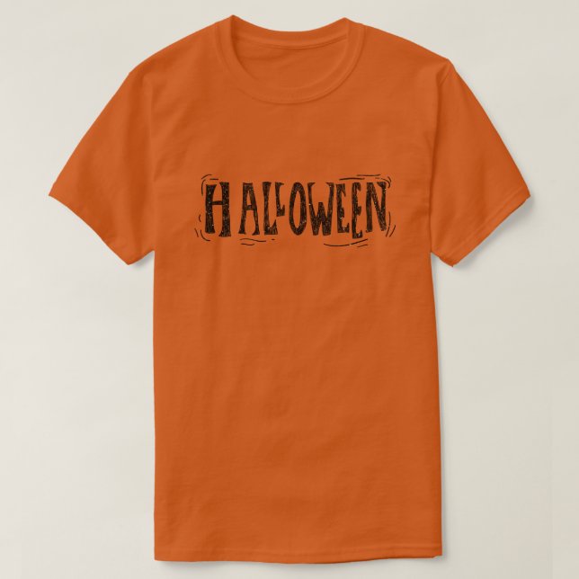 Distressed Halloween Glitter T-Shirt (Design Front)