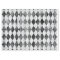 Distressed Harlequin Black and White Diamond
