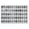 Distressed Harlequin Black and White Diamond