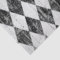 Distressed Harlequin Black and White Diamond
