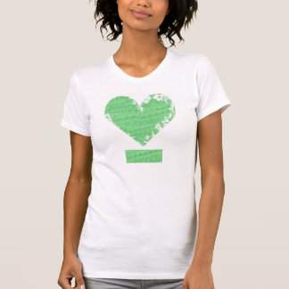 Distressed Heart Design T-Shirt