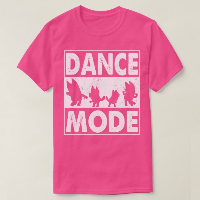 Distressed Heeler Dance Mode T-Shirt (Design Front)