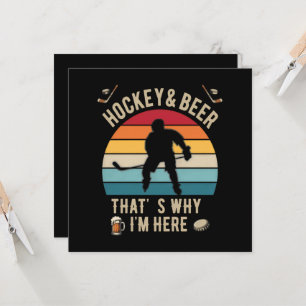 Distressed Hockey and Beer Pun Hockey